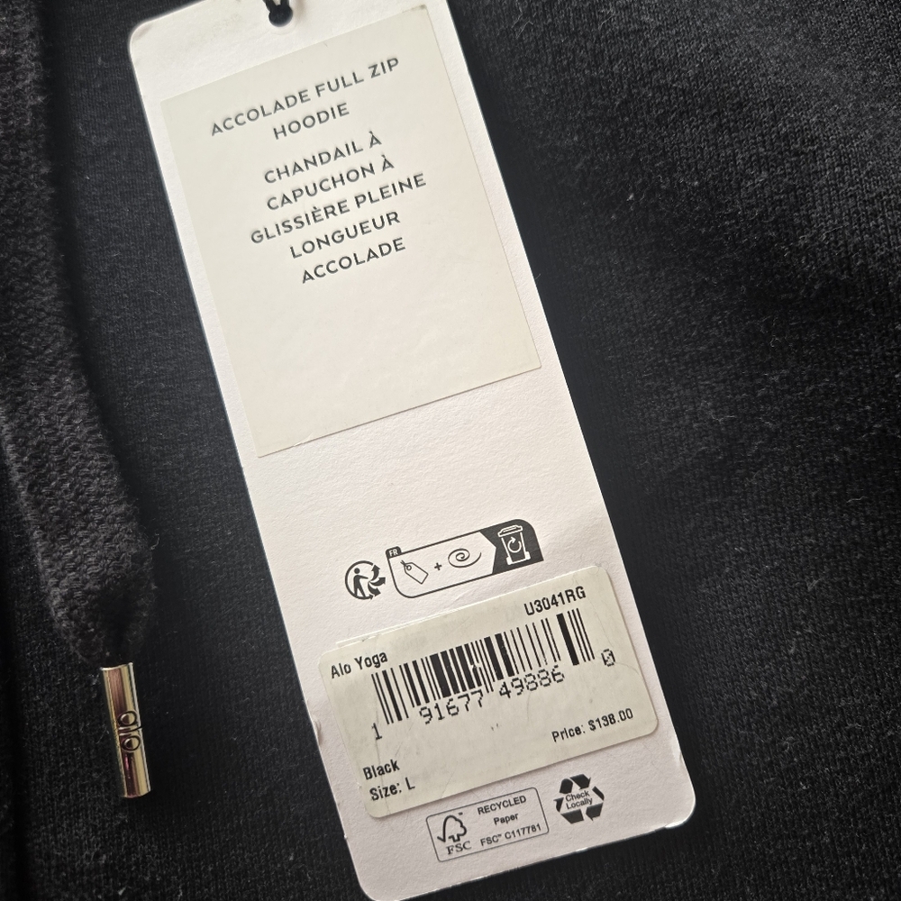 Alo Yoga Accolade Full Zip Hoodie - Picture 5 of 6